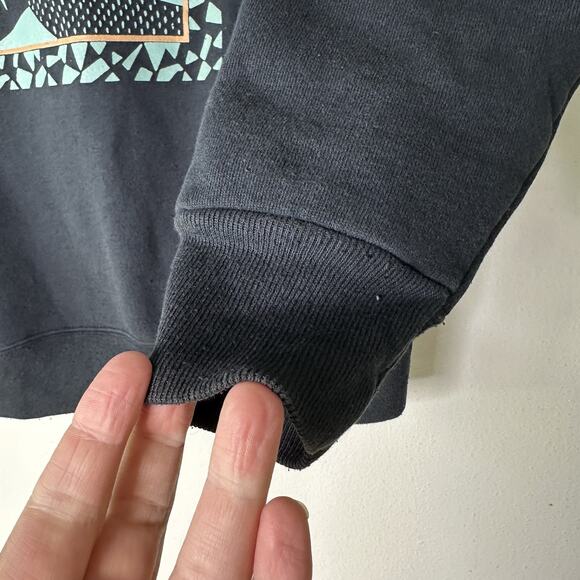 Vintage Tra Vigne Sweatshirt Mens Large Black Art Deco Crewneck Made USA 90s - Picture 4 of 5